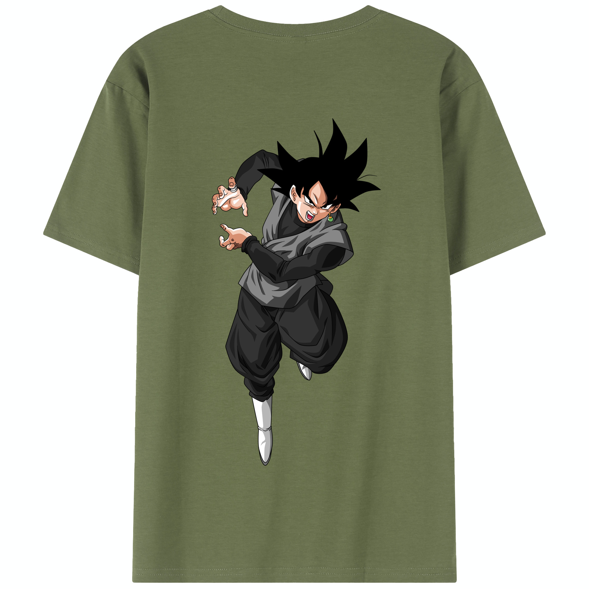 （画像用） ドラゴンボール ベジータ四世（Bejīta Yonsei）DRAGON BALL Vegeta IV 綿100％半袖Tシャツ（背面プリント）